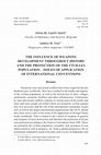 Research paper thumbnail of The influence of weapons development throughout history and the protection of the civilian population: Issues of application of international conventions