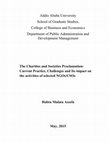 Research paper thumbnail of The Charities and Societies Proclamation: Current Practice, Challenges and its Impact on the Activities of Selected NGOs/CSOs