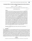 Research paper thumbnail of Assessing the Efficacy of Bacillus subtilis for Managing Alternaria Brown Disease in Rice