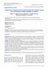 Research paper thumbnail of Comparative evaluation of novel tooth brushing with reminder therapy with conventional brushing techniques in children