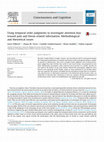 Research paper thumbnail of Using temporal order judgments to investigate attention bias toward pain and threat-related information. Methodological and theoretical issues