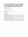 Research paper thumbnail of Proyecto socioformativo "Un techo amigable con el medio ambiente, de botellas recicladas" para el módulo de Desarrollo comunitario