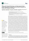 Research paper thumbnail of Status after Hospital Discharge: An Observational Study of the Progression of Patients’ Mental Health Symptoms Six Weeks after Hospital Discharge