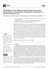 Research paper thumbnail of Are Wildfires in the Wildland-Urban Interface Increasing Temperatures? A Land Surface Temperature Assessment in a Semi-Arid Mexican City