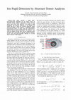 Research paper thumbnail of Iris Pupil Detection by Structure Tensor Analysis