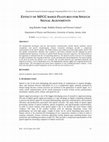 Research paper thumbnail of Effect of MFCC Based Features for Speech Signal Alignments