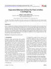 Research paper thumbnail of Separation Behaviour of Iron Ore Fines in Kelsey Centrifugal Jig