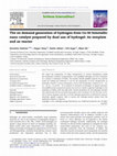 Research paper thumbnail of The on demand generation of hydrogen from Co-Ni bimetallic nano catalyst prepared by dual use of hydrogel: As template and as reactor