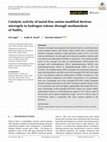 Research paper thumbnail of Catalytic activity of metal‐free amine‐modified dextran microgels in hydrogen release through methanolysis of NaBH 4