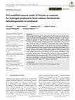 Research paper thumbnail of PEI modified natural sands of Florida as catalysts for hydrogen production from sodium borohydride dehydrogenation in methanol