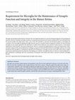 Research paper thumbnail of Requirement for Microglia for the Maintenance of Synaptic Function and Integrity in the Mature Retina