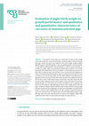 Research paper thumbnail of Evaluation of piglet birth weight on growth performance and qualitative and quantitative characteristics of carcasses of immunocastrated pigs