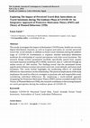 Research paper thumbnail of Exploring The Impact of Perceived Travel Risk Antecedents on Travel Intentions during The Endemic Phase of COVID-19: An Integrative Approach of Protective Motivation Theory (PMT) and Theory of Planned Behaviour (TPB)