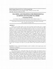 Research paper thumbnail of Teaching and Trainings for Professional Learning of English Teachers