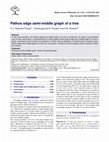 Research paper thumbnail of Pathos edge semi-middle graph of a tree