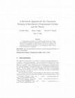 Research paper thumbnail of A Structural Approach for the Concurrent Teaching of Introductory Propositional Calculus and Set Theory