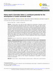 Research paper thumbnail of Hemp seed’s (<i>Cannabis Sativa L</i>) nutritional potential for the development of snack functional foods