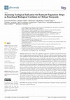 Research paper thumbnail of Assessing Ecological Indicators for Remnant Vegetation Strips as Functional Biological Corridors in Chilean Vineyards