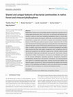 Research paper thumbnail of Shared and unique features of bacterial communities in native forest and vineyard phyllosphere