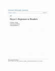 Research paper thumbnail of Heyes’s Responses to Readers