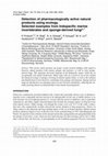 Research paper thumbnail of Detection of pharmacologically active natural products using ecology. Selected examples from Indopacific marine invertebrates and sponge-derived fungi