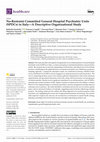 Research paper thumbnail of No-Restraint Committed General Hospital Psychiatric Units (SPDCs) in Italy—A Descriptive Organizational Study