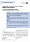 Research paper thumbnail of Locoregional Treatment for De Novo Metastatic Nasopharyngeal Carcinoma