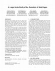 Research paper thumbnail of A large-scale study of the evolution of web pages