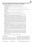 Research paper thumbnail of Effect of beam configuration with inaccurate or incomplete small field output factors on the accuracy of treatment planning dose calculation