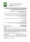 Research paper thumbnail of Determination of Association of Yield Components in Tomato (Solanum lycopersicum L.)