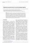 Research paper thumbnail of Engineered nanostructures to carry the biological ligands