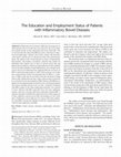 Research paper thumbnail of The Education and Employment Status of Patients with Inflammatory Bowel Diseases