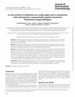 Research paper thumbnail of In vitro activity of miltefosine as a single agent and in combination with voriconazole or posaconazole against uncommon filamentous fungal pathogens