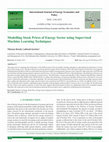 Research paper thumbnail of Modelling Stock Prices of Energy Sector using Supervised Machine Learning Techniques