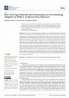 Research paper thumbnail of How Does Age Moderate the Determinants of Crowdfunding Adoption by SMEs’s: Evidences from Morocco?