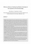 Research paper thumbnail of Differences Between Traditional and Modern Technology in the Acquisition of New Ski Knowledge