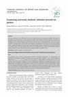 Research paper thumbnail of Examining university students' attitudes towards fat phobia