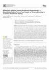 Research paper thumbnail of Workplace Bullying among Healthcare Professionals: A Quanti-Qualitative Survey in a Sample of Women Working in an Italian Healthcare Setting