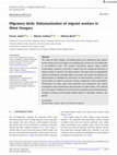 Research paper thumbnail of Migratory birds: Dehumanization of migrant workers in West Hungary