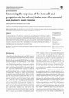 Research paper thumbnail of Unmasking the responses of the stem cells and progenitors in the subventricular zone after neonatal and pediatric brain injuries