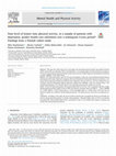 Research paper thumbnail of Does level of leisure time physical activity, in a sample of patients with depression, predict health care utilization over a subsequent 5-year period? Findings from a Finnish cohort study