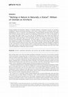 Research paper thumbnail of “Nothing in Nature Is Naturally a Statue”: William of Ockham on Artifacts