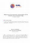 Research paper thumbnail of High-pressure/low-temperature metamorphism and the dynamics of an accretionary wedge