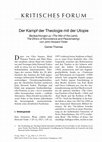 Research paper thumbnail of Der Kampf der Theologie mit der Utopie. Beobachtungen zu ‚The War of the Lamb. The Ethics of Nonviolence and Peacemaking’ von John Howard Yoder