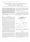 Research paper thumbnail of Triangle PIFA Antenna Array Prototype for Wireless System Applications