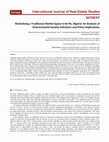 Research paper thumbnail of Revitalizing a Traditional Market Space in Ile-Ife, Nigeria: An Analysis of Environmental Quality Indicators and Policy Implications