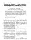 Research paper thumbnail of Modeling and simulation of a silicon soil moisture sensor based on the DPHP method for agriculture