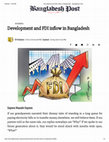 Research paper thumbnail of Development and FDI inflow in Bangladesh