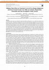 Research paper thumbnail of Milking Time Effect on Nutrients Level of Free Range Indigenous and Zero Grazed Exotic Cow Milk on Calcium, Magnesium, Potassium and Zinc in Kajiado County, Kenya