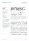 Research paper thumbnail of Budget impact analysis of two treatment approaches for hepatitis C in Malaysia through the use of voluntary and compulsory licensing options